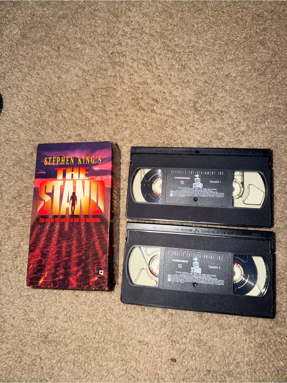 Stephen King’s The Stand VHS 2-Tape Set 1994 Republic Entertainment Vintage